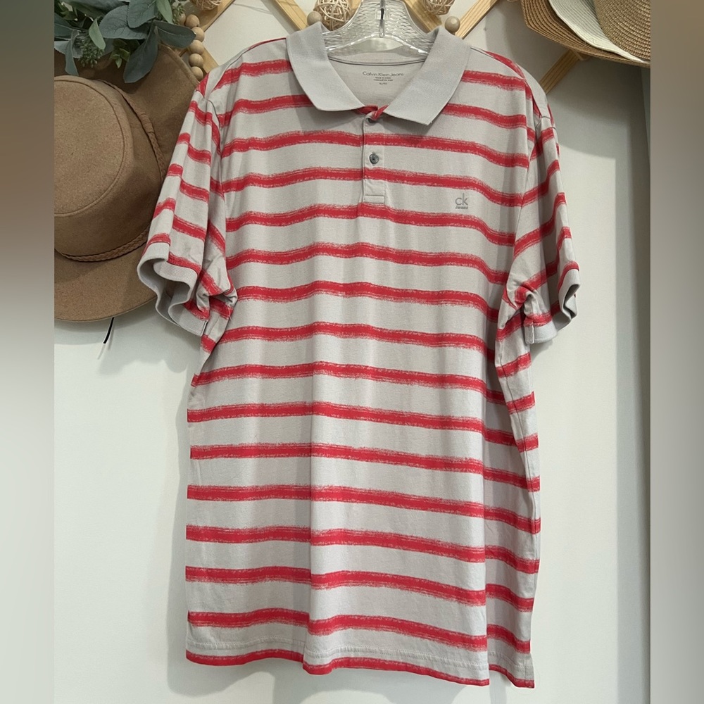 Calvin Klein Jeans Striped Men’s Polo Shirt
